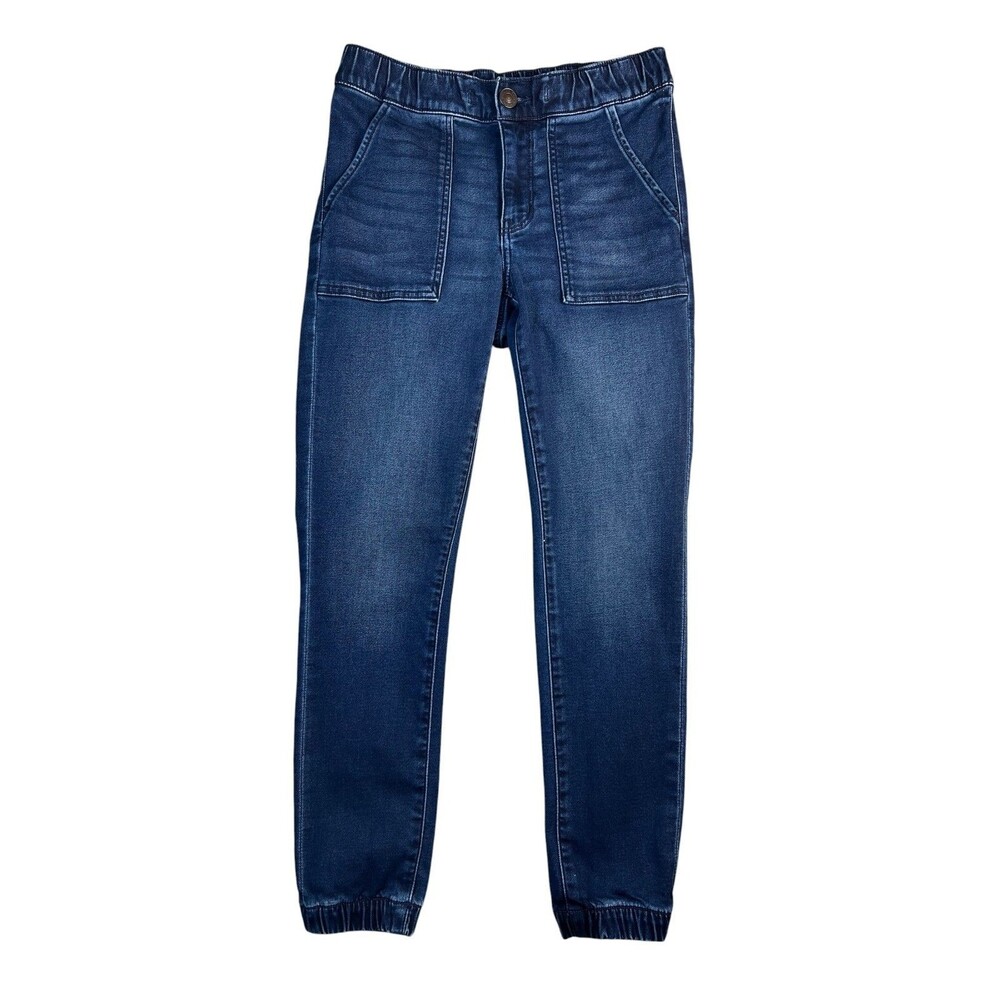 AMERICAN EAGLE AEO Dark Wash Soft Knit Denim High Rise Jogger Jeans  6S  READ